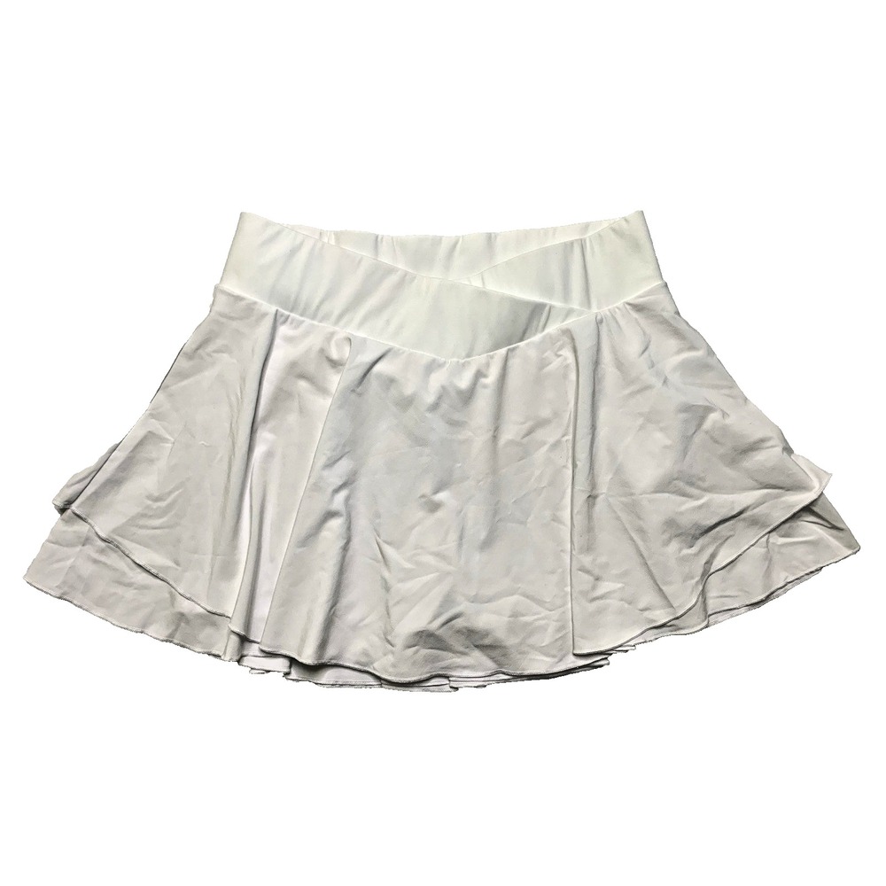 CRZ Yoga Womens Sz M White Pleated Tennis Golf Pickleball Skort Skirt